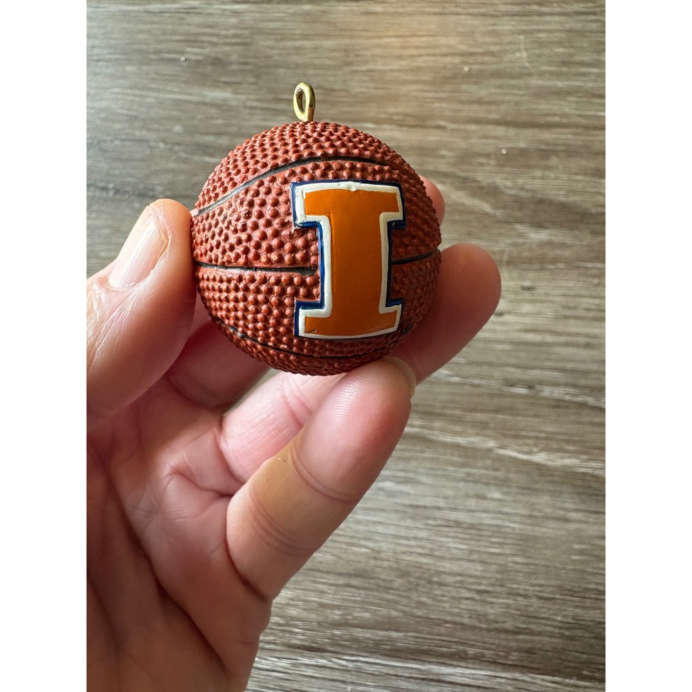Illinois Fighting Illini Basketball Ornament NCAA Collegiate Sports Decor 2 Inch